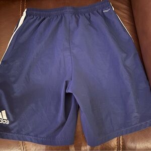 Adidas Youth Medium  Navy Athletic Shorts
